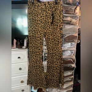 Lucky & Blessed Leopard Print High Rise Pants